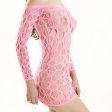 (image for) Fashion Strapless Long-sleeved Fish-net Dress