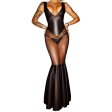 (image for) Chic See-through Mesh Slim Backless Evening Dress