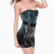 (image for) Ladylike Low Strapless Sequined Hot Evening Dress