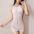 (image for) Sexy Women Stripe Backless Night Dress