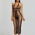 (image for) Alluring Hot Transparent Long Fishnet Dress