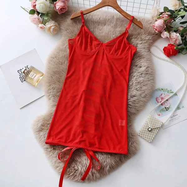 (image for) Women Strappy Backless Bandaged Hot Dress