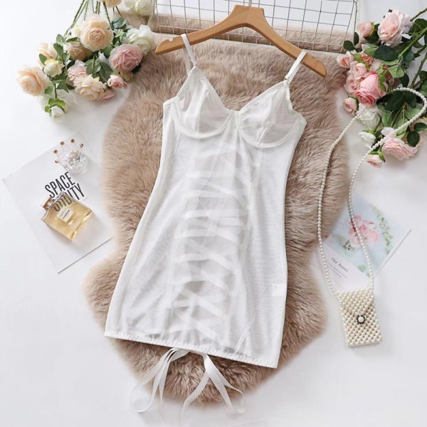 (image for) Women Strappy Backless Bandaged Hot Dress