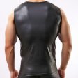(image for) Sexy Faux Leather Slim Vest For Men