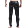 (image for) Men Sexy Evening Show Slim Leather Pants
