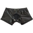 (image for) Men's Faux Leather Easy To Open Boxer Brief