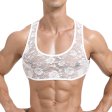 (image for) Elastic Lace Breathable Short Vest For Men