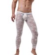(image for) Sexy Men Tight Rose Pattern Lace Pants