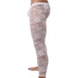 (image for) Sexy Men Tight Rose Pattern Lace Pants