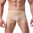 (image for) Men Naked Feeling Comfortable Ice Silk Boxer Briefs