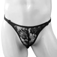(image for) New Men Lace Rose Pattern T-back Sexy Panty