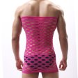 (image for) Charming Hollowed-out Shaping Elastic Tee Dress For Men