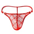 (image for) Men Low Waist Transparent Mesh T-back