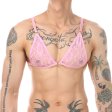 (image for) Alluring Mankini Lace Bra Adjustable For Men