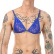 (image for) Alluring Mankini Lace Bra Adjustable For Men