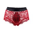 (image for) Men Transparent Lace Back Bandaged Boxers