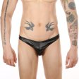 (image for) Pure Black Faux Leather Low Waist Panty