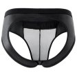 (image for) New Patent Leather Spliced With Mesh Assless Panty