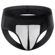 (image for) New Patent Leather Spliced With Mesh Assless Panty