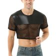 (image for) Men Coquettish Breathable Mesh Crop Top
