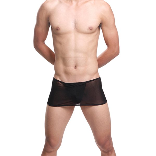 (image for) Ultrathin Transparent Lace T-back Underwear For Men