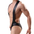 (image for) Men Faux Leather Assless Game One Pieces
