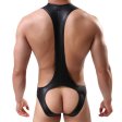 (image for) Men Faux Leather Assless Game One Pieces