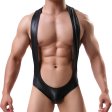 (image for) Men Faux Leather Assless Game One Pieces