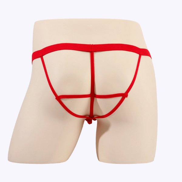 (image for) Men See-through Hollowed-out Mesh Panty T-back