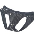 (image for) Men Faux Leather Rings Assless Panty