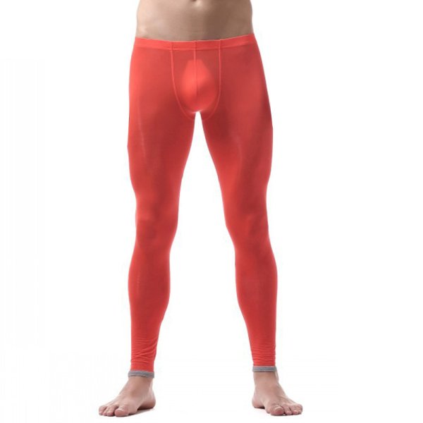 (image for) Men Ice Silk Pajama Pants Soft Underwears
