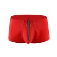 (image for) Men Front Metal Zipper Boxers Soft Underwears