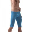(image for) Men Hot Ice Silk Elastic Fifth Pants
