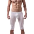 (image for) Men Hot Ice Silk Elastic Fifth Pants