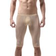 (image for) Men Hot Ice Silk Elastic Fifth Pants
