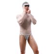 (image for) Men Long Sleeved Mesh Hoody With Bandaged Panty Suit