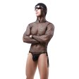 (image for) Men Long Sleeved Mesh Hoody With Bandaged Panty Suit