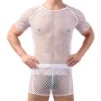(image for) Sultry Men Breathable Fishnet T-shirt
