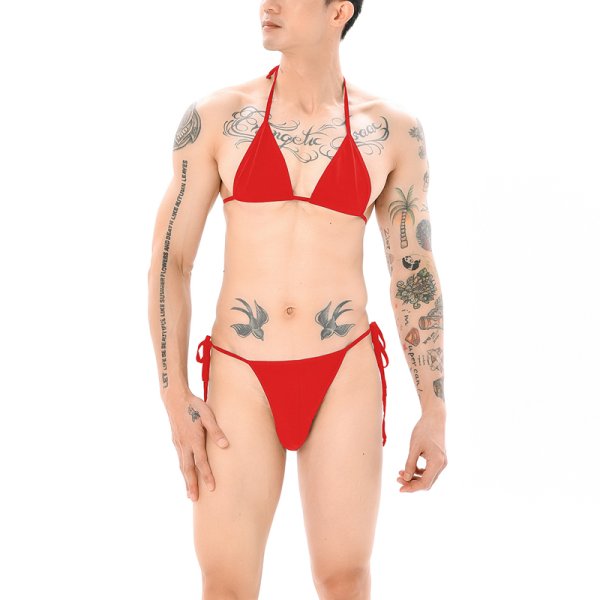 (image for) New Sexy Mankini Bandaged Bra And Panty