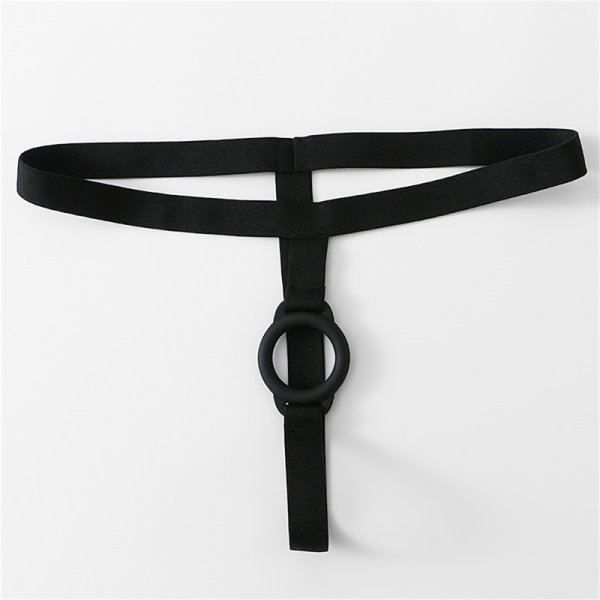 (image for) Men Simple Lasting Delay T-back With Silicone Ring
