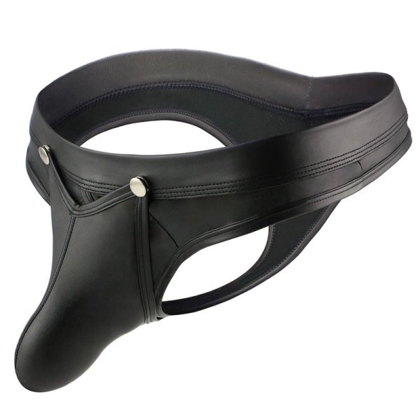 (image for) Men Night Club Patent Leather T-back Briefs