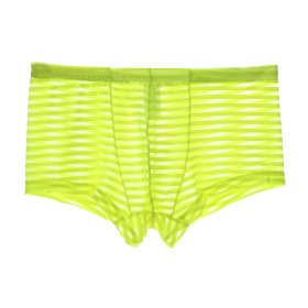 Fashion Men Transparent Striped Boxers