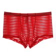 (image for) Fashion Men Transparent Striped Boxers