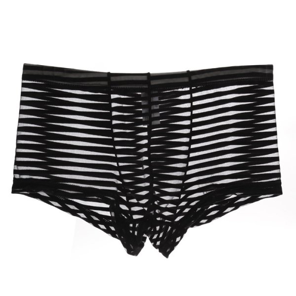 (image for) Fashion Men Transparent Striped Boxers