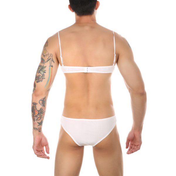(image for) New Men's Gay Lace Bra And Panty Suit