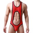 (image for) Men's Breathable Hollowed-out Mesh One-piece Suit