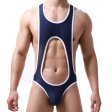 (image for) Men's Breathable Hollowed-out Mesh One-piece Suit