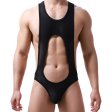 (image for) Men's Breathable Hollowed-out Mesh One-piece Suit