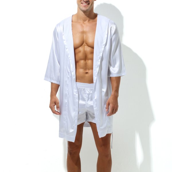 (image for) Sexy Bandaged Relaxed Bathrobe For Men
