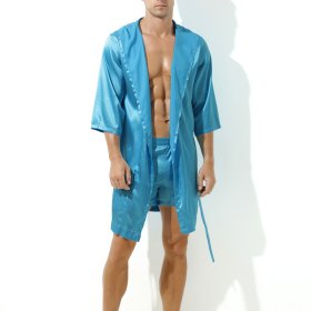 Sexy Bandaged Relaxed Bathrobe For Men